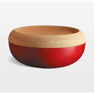 #1EMILE HENRY NIB Large 14" Fruit Veggie Storage Bowl w/ Cork Lid Made in France